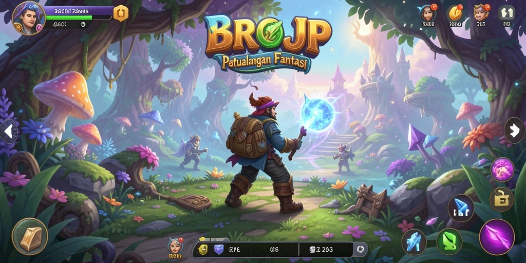 Gameplay seru BROJP dengan petualangan menarik di dunia fantasi.