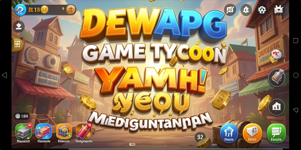 Tampilan gameplay seru dari DEWAPG yang menggambarkan strategi Tycoon.