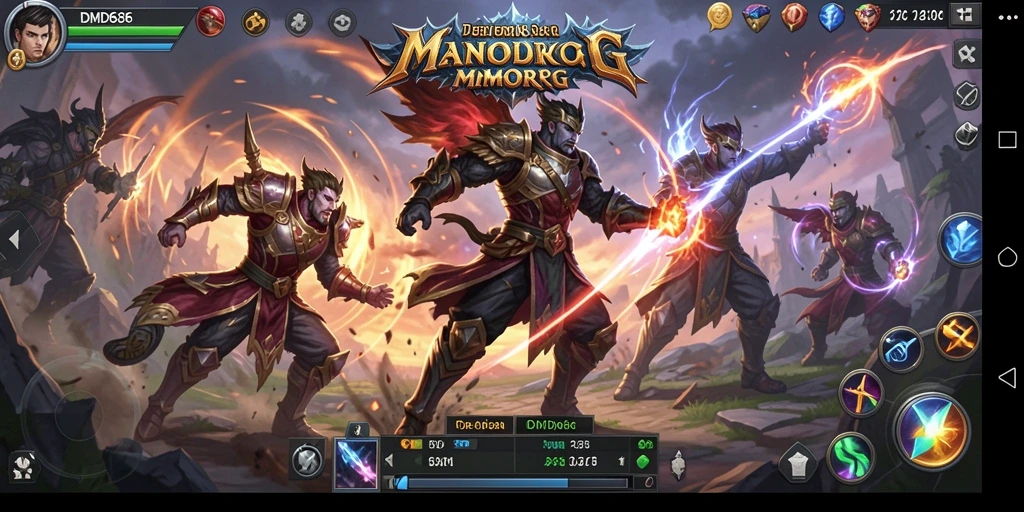 Tampilan gameplay DMD686 yang menakjubkan dalam dunia MMORPG.