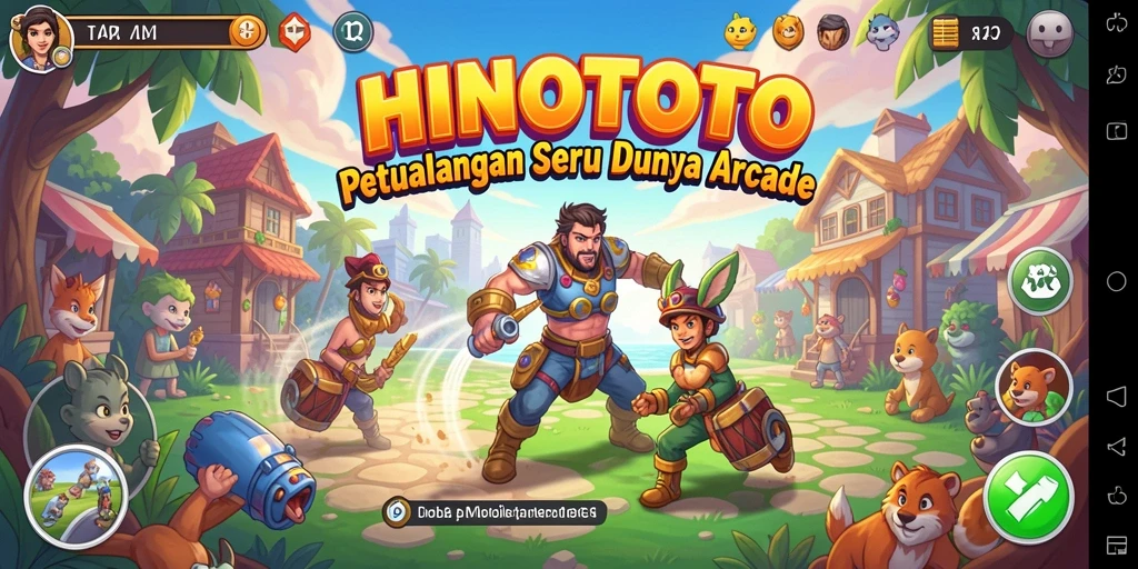Gameplay HINOTOTO yang seru dan penuh tantangan di dunia Arcade.