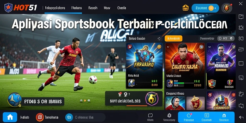 Screenshot gameplay HOT51 yang menampilkan pengalaman Sportsbook menarik.