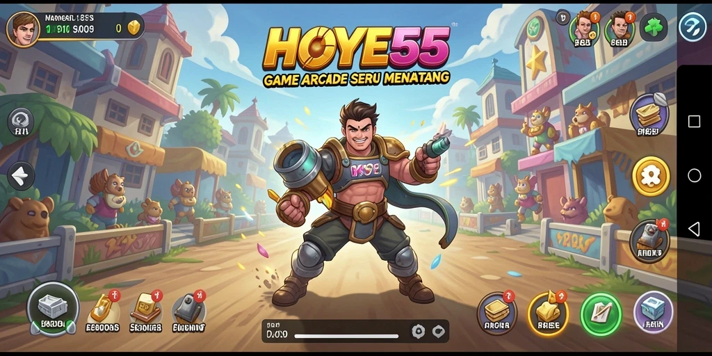 Tampilan gameplay seru dari game Arcade HOYE55.