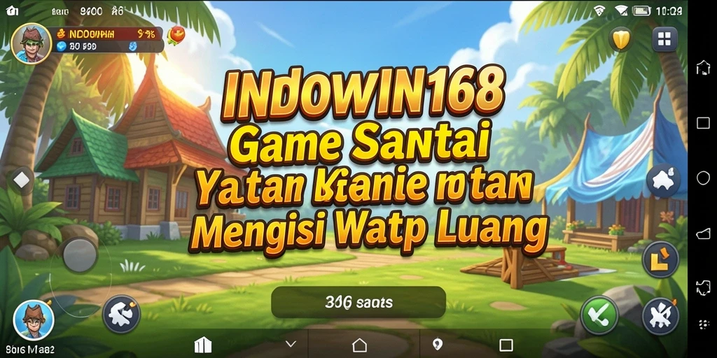 Screenshot gameplay INDOWIN168 yang menampilkan keasyikan bermain game casual.