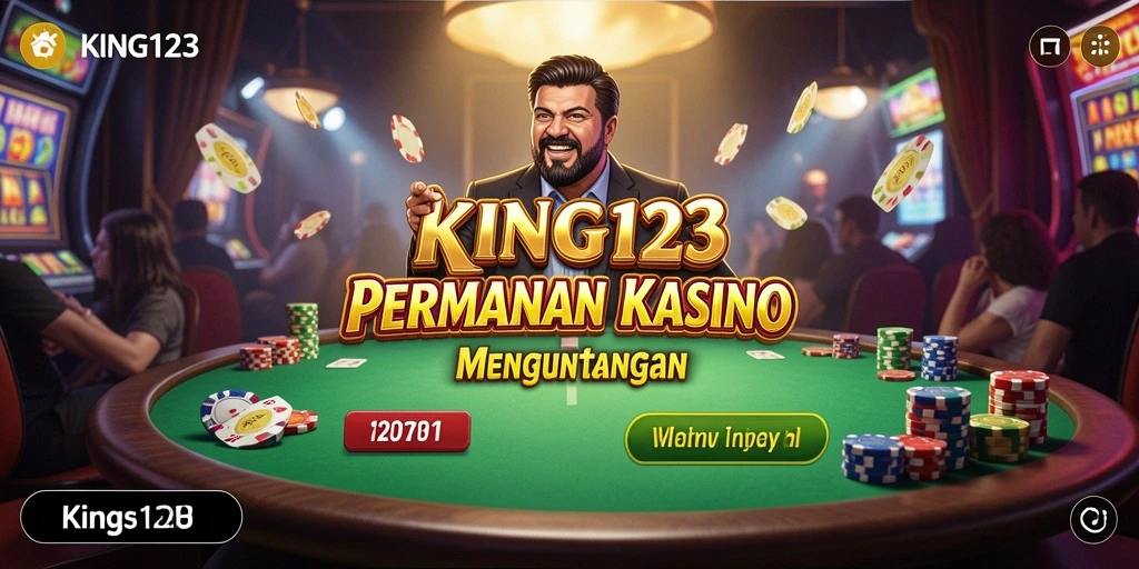 Tampilan gameplay KING123 yang mendebarkan dan penuh warna.