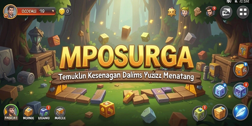Screenshot gameplay MPOSURGA yang menampilkan tantangan puzzle.