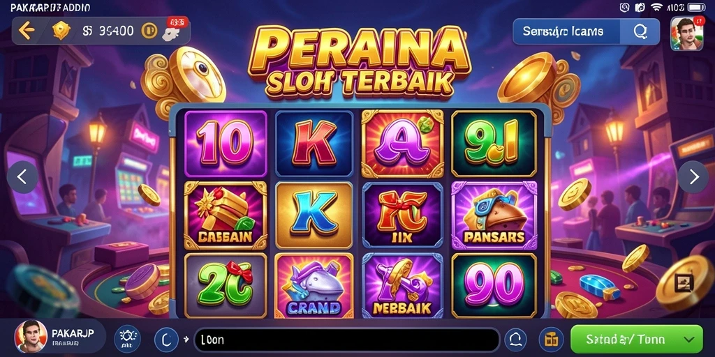 Tangkapan layar PAKARJP dengan gameplay Slot yang mengasyikkan.