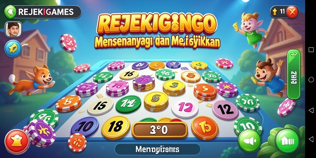 Gameplay seru di REJEKIGAMES dengan suasana Bingo yang menawan.
