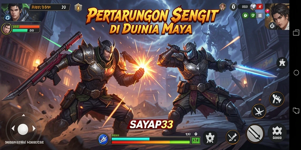 Gameplay pertarungan yang mendebarkan dari SAYAP33.