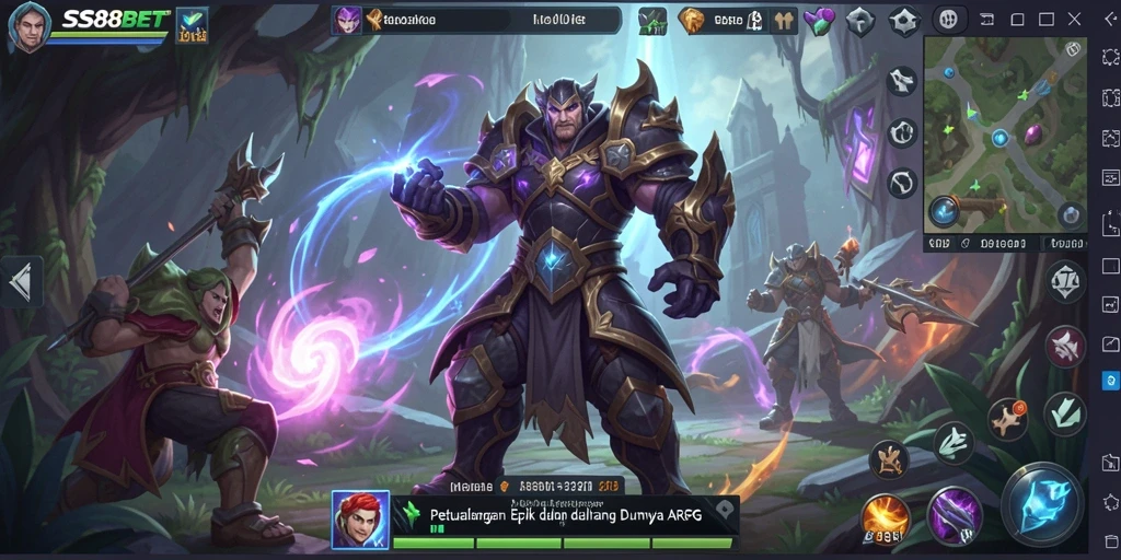 Tangkapan layar menampilkan aksi seru di dalam game ARPG.
