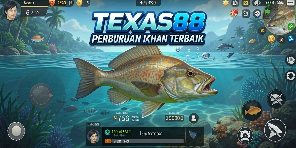 Gameplay TEXAS88 dengan aksi memancing yang menegangkan.