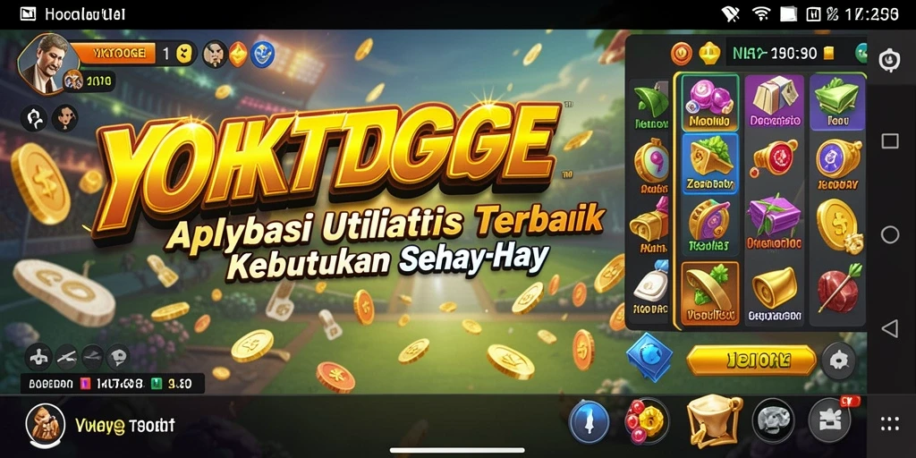 Tampilan utama YOKTOGEL dengan berbagai fitur utilitas.